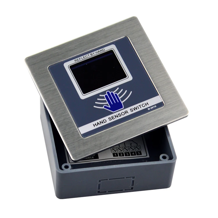 oredy commercial frameless automatic sliding door system parts hand wave sensor switch