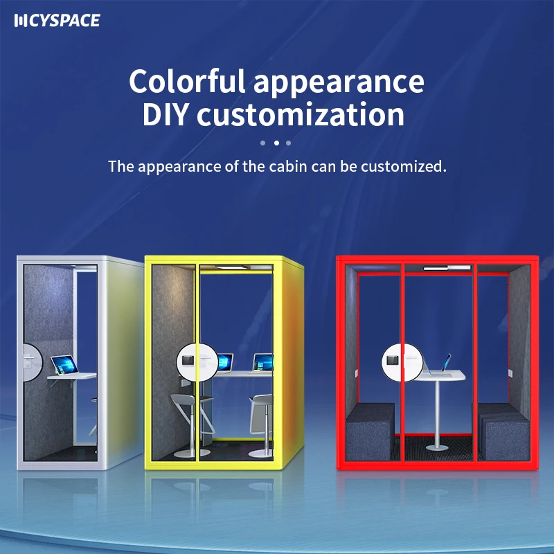 Outdoor Meeting Soundproof Work Meeting Pod Modern Acoustic Home Office Podindoor Prefabricated Person Pod Two Meet