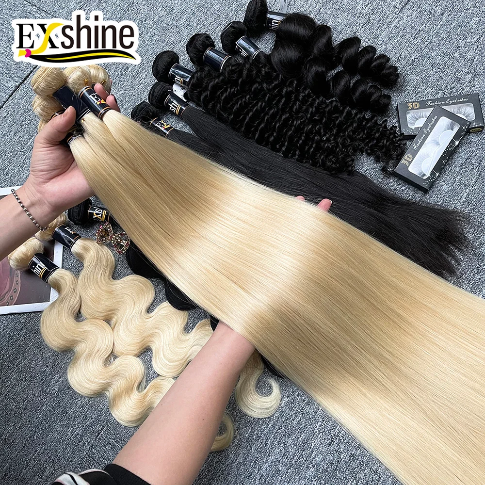
Wholesale Russian Blonde 613 Virgin Hair Bundle, Virgin Cuticle Aligned 613 Raw Hair Vendor,100% 613 Blonde Human Hair Extension 