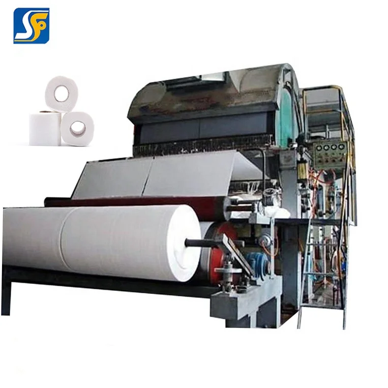 Full automatic crescent former high speed tissue paper machine new business toilet paper making machine for sale