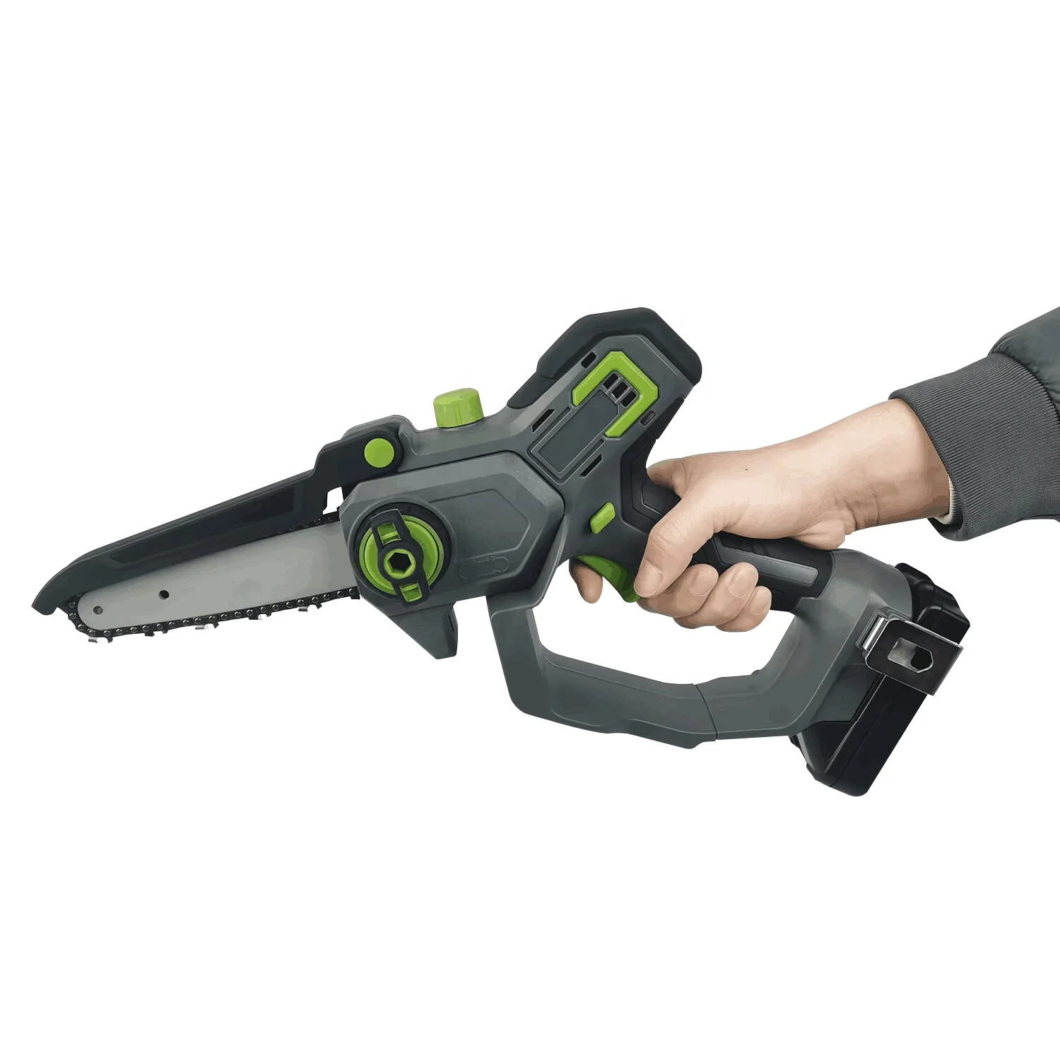 Professional 18v Lithium Battery Powered Brushless Tool-Free Cordless Chainsaws Rechargeable Wood Cutting Mini Chain Saw Machine