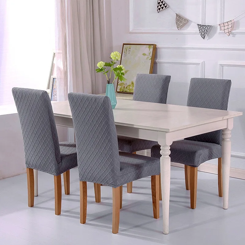 2020 модный дизайн, 94% полиэстер и 6% спандекс, жаккардовый эластичный чехол на стул для столовой