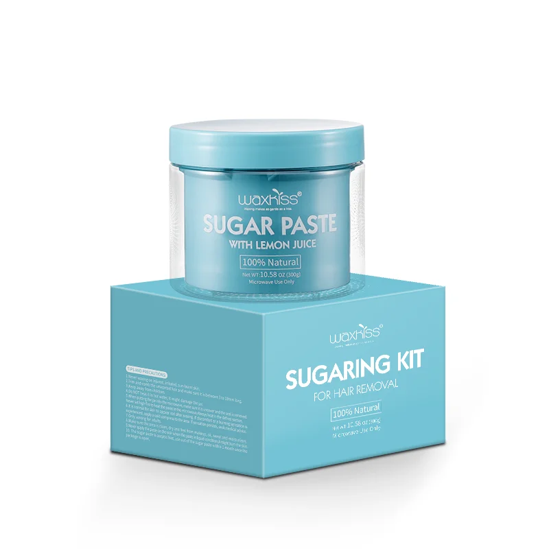 300 Gram  PET Jar Packing Microwave Wax Women Sugar Paste Hair Removal Wax Kits