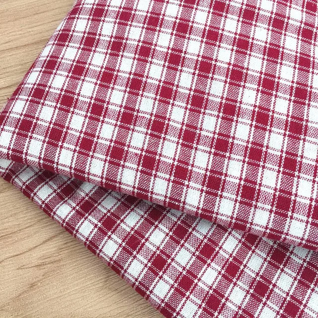 21 cotton yarn-dyed fabrics woven plaid shirts and pants  garment fabrics wholesale in stock  pure cotton yarn-dyed fabrics