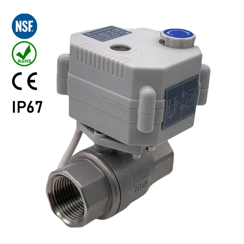 Mini Motorized Ball Valve/ MINI intelligent control motorized ball valve / Remote Water Shut-Off Valve