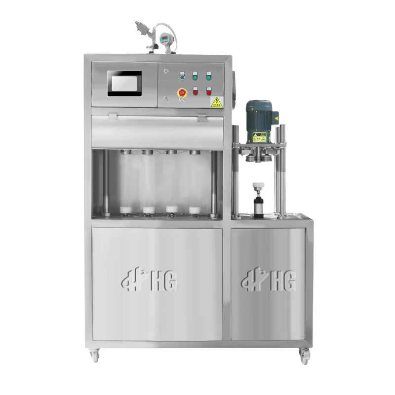 Semi Auto Beer 2 In 1 Can Filling And Sealing Machine