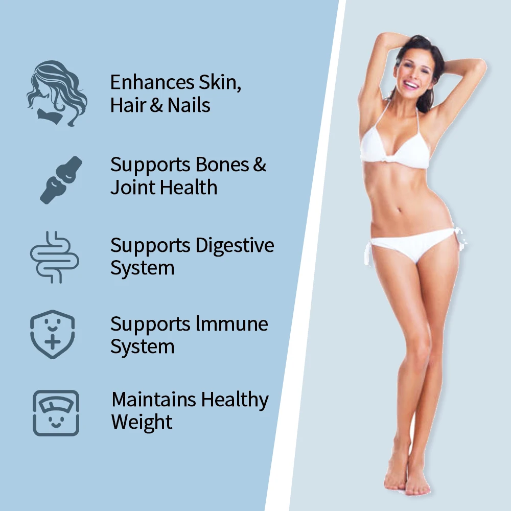 Collagen powder whitening supplements custom product label beauty supplement Blueberry Extract