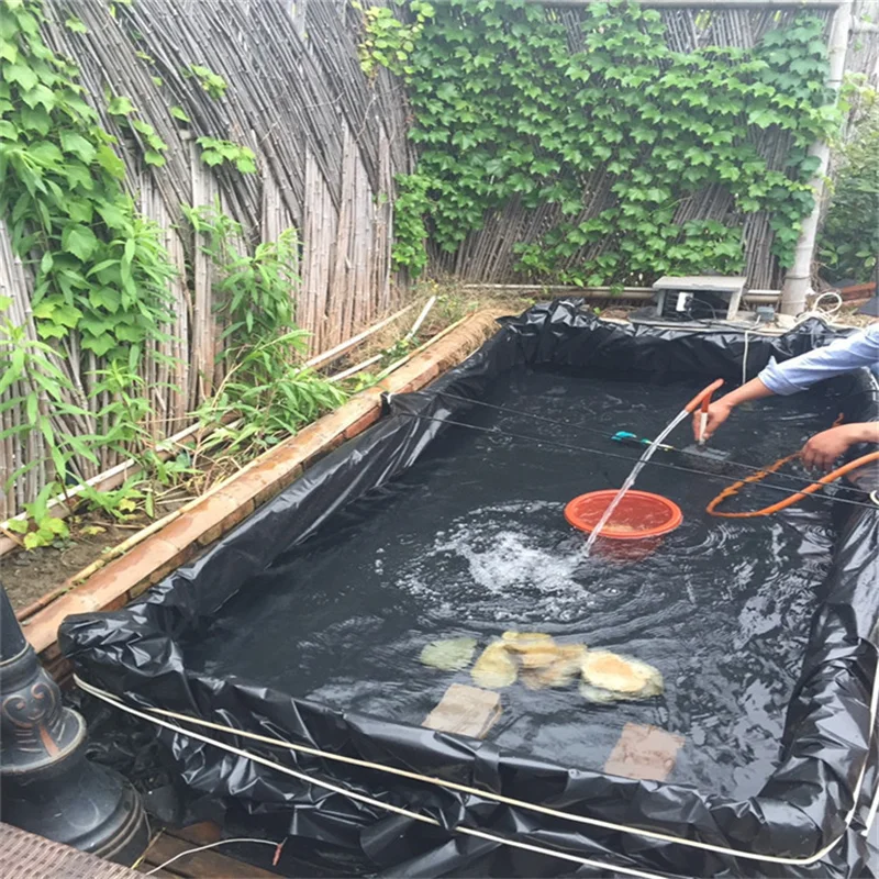 Smooth HDPE Geomembrane Plastic Waterproof Membrane For Fish Pond Lotus Root Pond Landfill Reservoir Basement Swimming Pool Roof