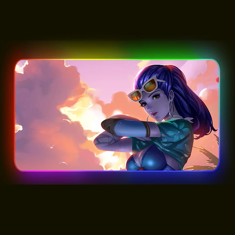 
Oem custom big RGB high quality gaming overwatch ass mouse pad 