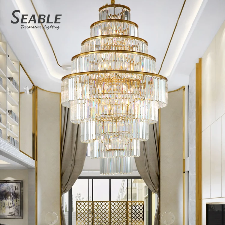 New Design Gold Transparency Decoration Hotel Villa Luxury Crystal