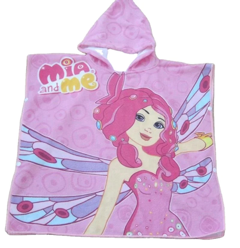 Changshu Mardav Microfiber Children Cartoon Print Towel Poncho