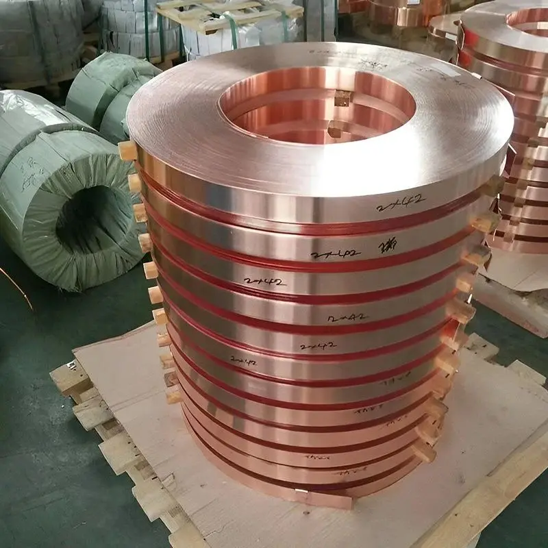 Manufacturer price 5N 6N occ C1100 T2 C10100 C10200 Heating 99.9% Pure Copper Coil Strip/Tape Copper Foil