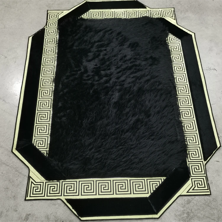 Турецкий новый дизайн пушистые плюшевые коврики с 3D принтом большие для