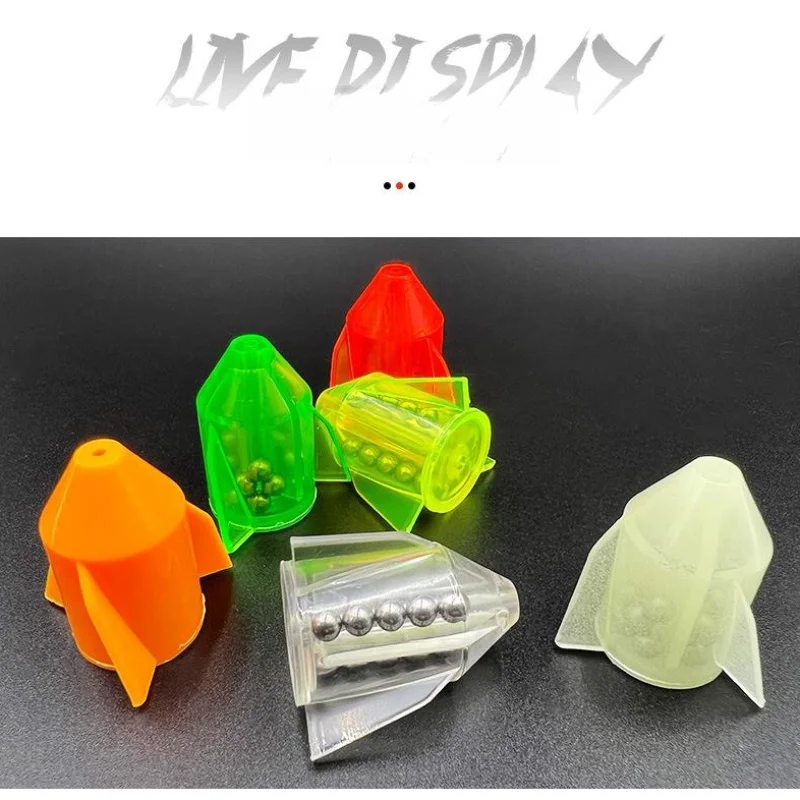 Outdoor Fishing Bite Alarm Fishing Bite Alert Bell Floats Various Colorful Glass Lure Rattles Fishing Tackle Accessories Bell