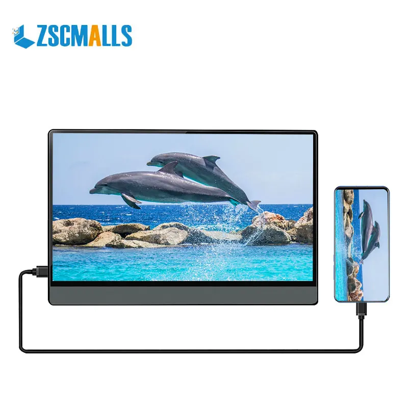 Wholesale P13A 13.3 inch 1080P+HDR IPS 178 Degree  full view Portable  FHD Monitor