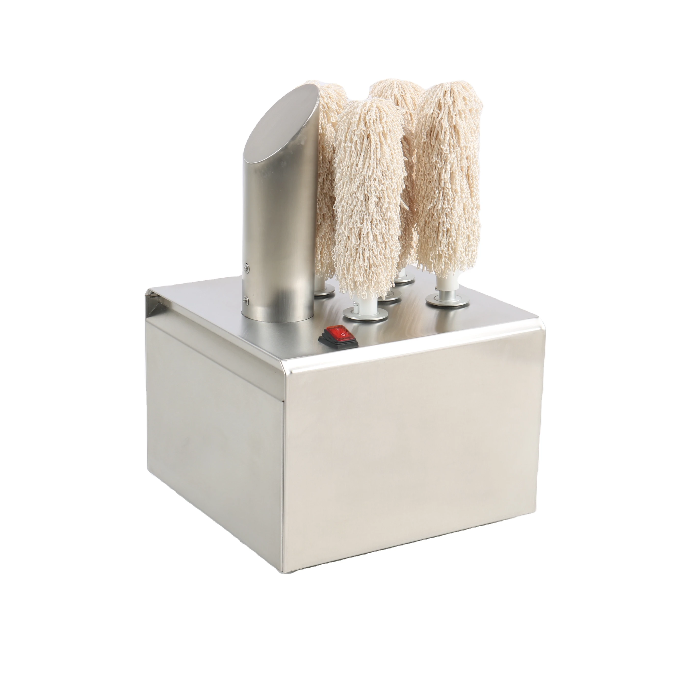 Commercial Five Brush Electric Glass Polisher To Polish and Dry Glassware