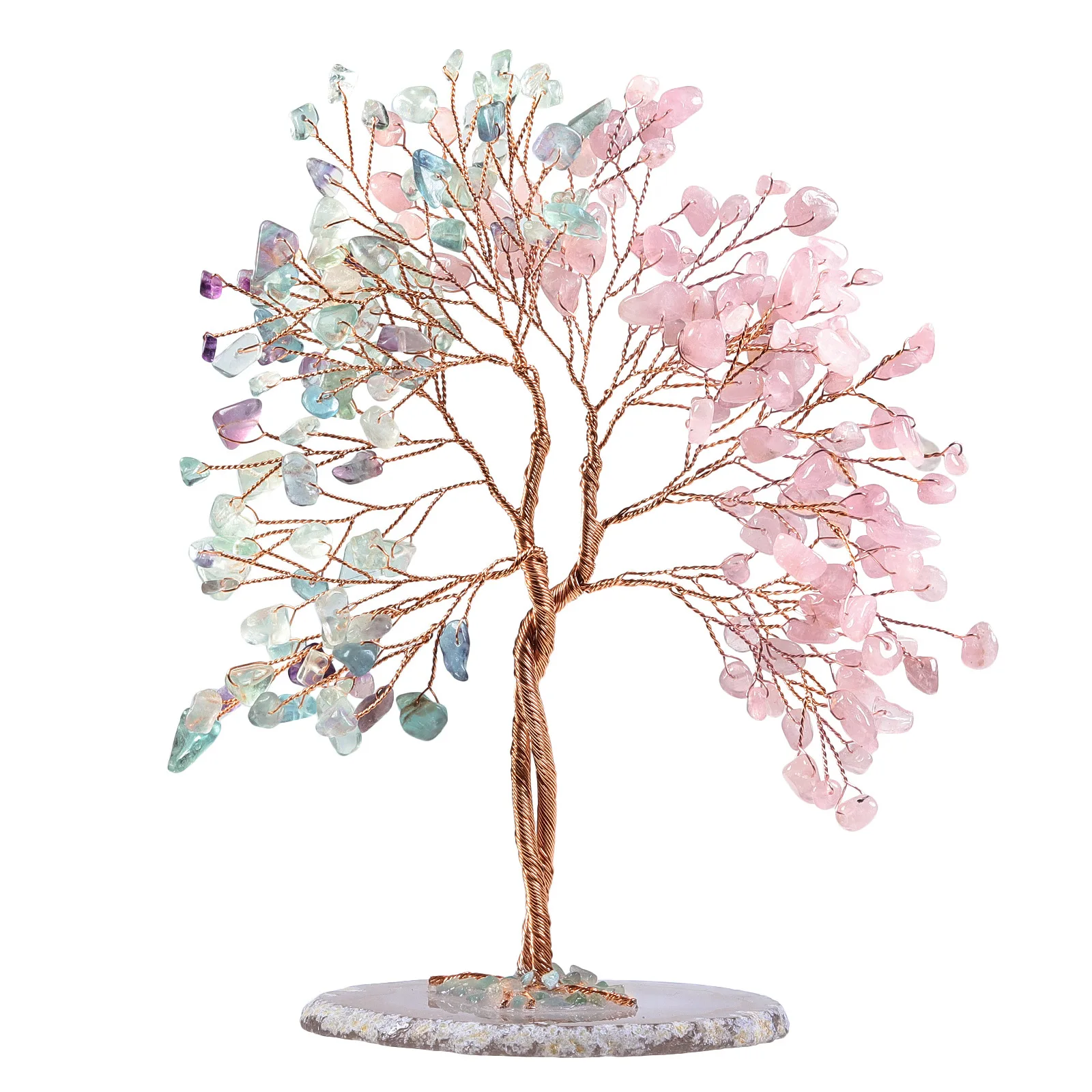 High Quality Natural Crystal 7 Chakra Crystal Tree of Life Wishing Tree Reiki Christmas Lucky Fortune Feng Shui Crystal Tree