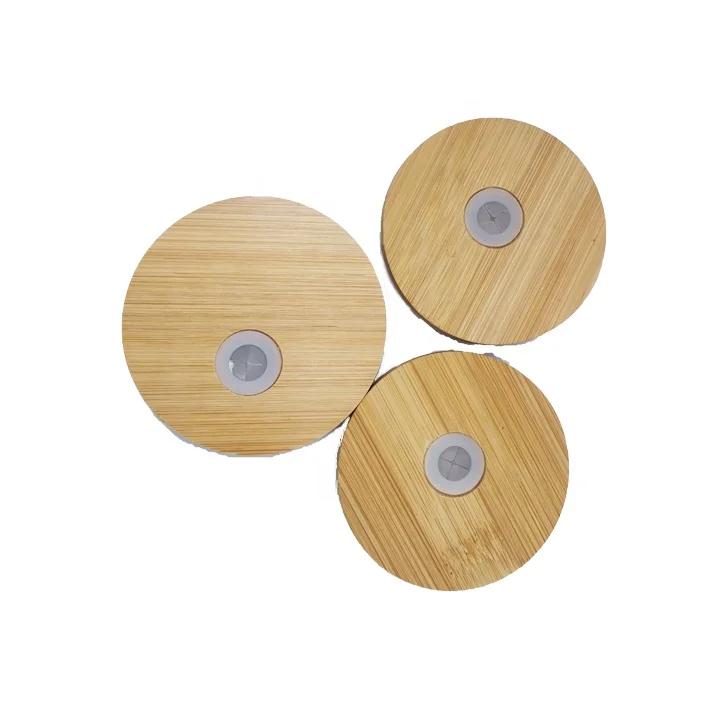 Пивной бокал в форме банки Libbey libby для пива без рисунка 12 унций 16 с бамбуковой крышкой и соломинкой