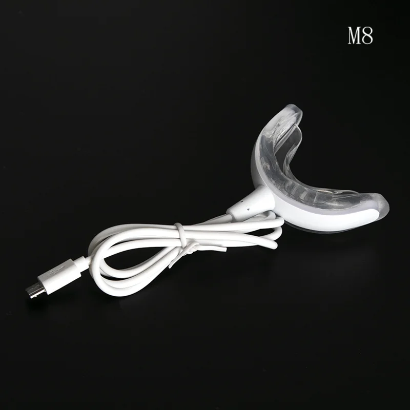 Wired Teeth Whitening LED Light Portable Teeth Whitening LED Kit USB Connector Whitening Teeth Kit for Home Use