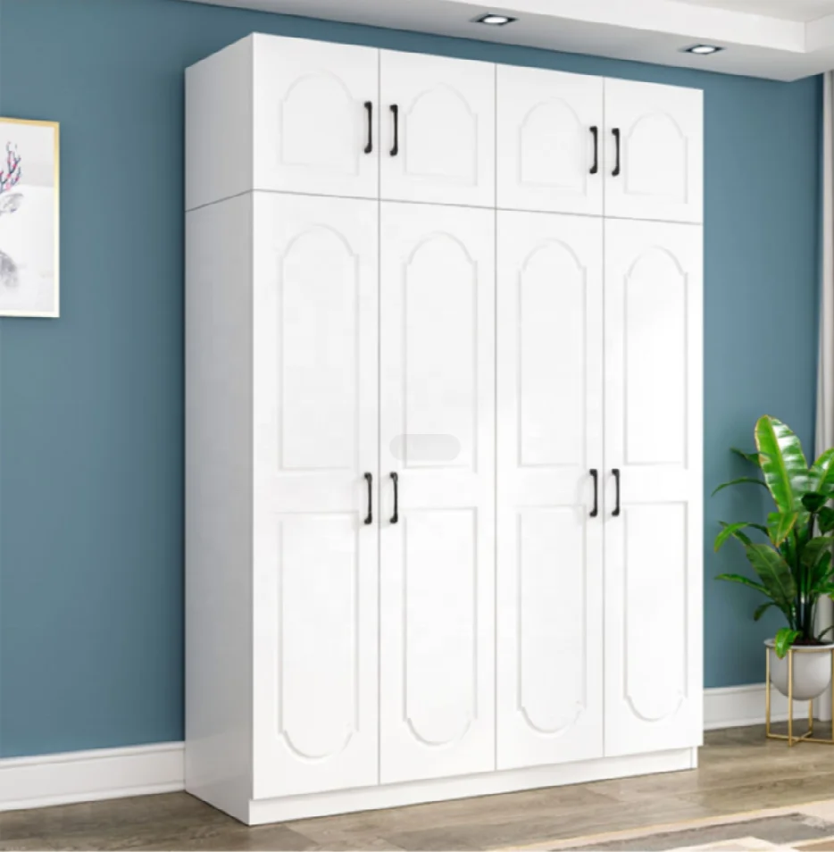  European style wardrobes bedroom modern home simple plastic wardrobe solid wood