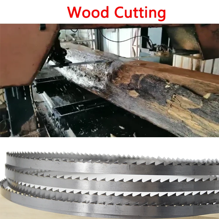 Sawmill Industrial Woodworking Alloy Carbon Timber Bandsaw Tooth Hardened High Quality Band Saws Blades