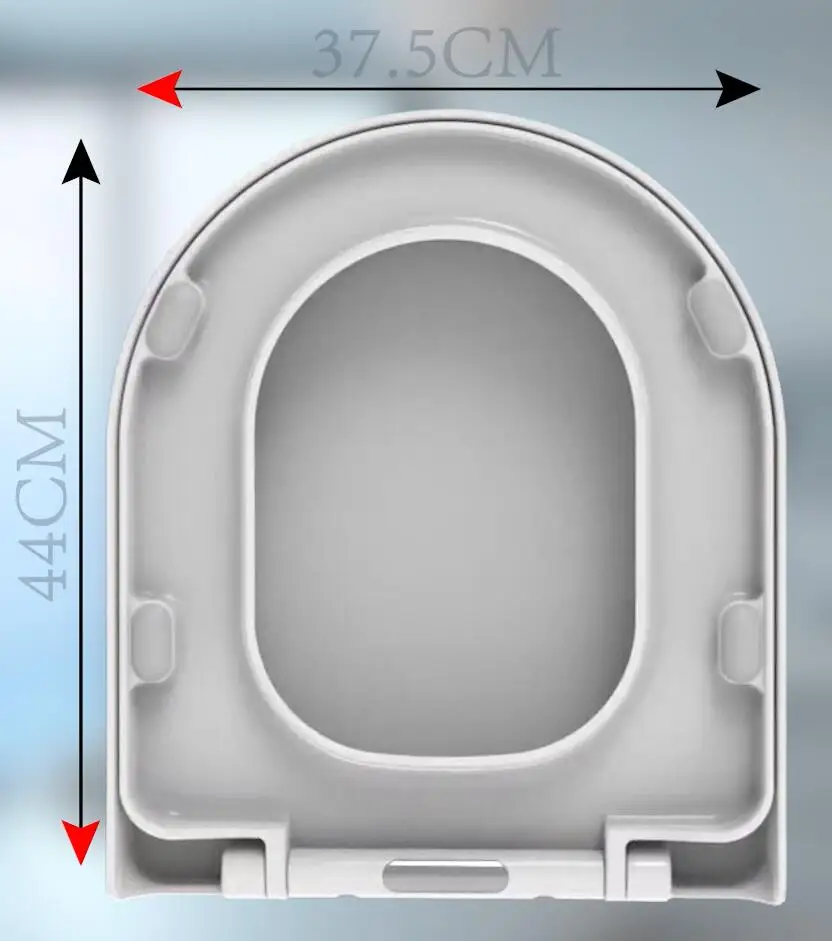European standard customized color and size D shape toilet seat