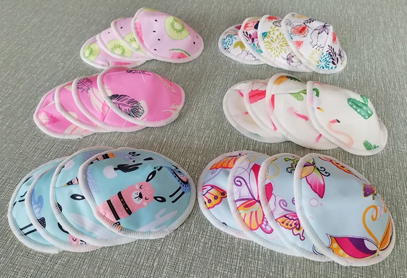 CPSIA contoured 3D reusable nursing pads bamboo absorbent washable organic breastfeeding pads for women