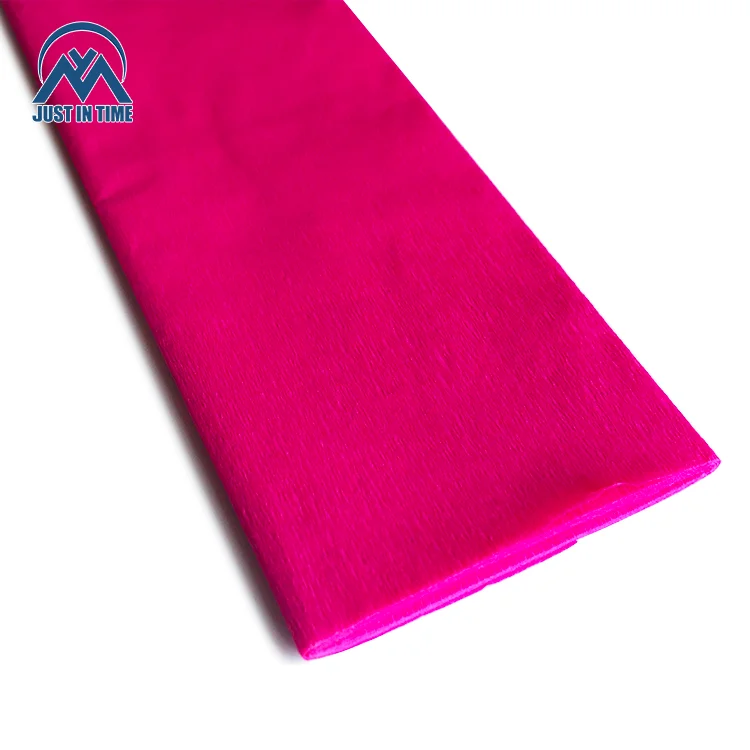 Crepe Wrapping Paper Rolls Anti-curl Colorful Hot Sale Florist Crepe Craft Paper Disposable Virgin Craft Work & Decoration Cp090