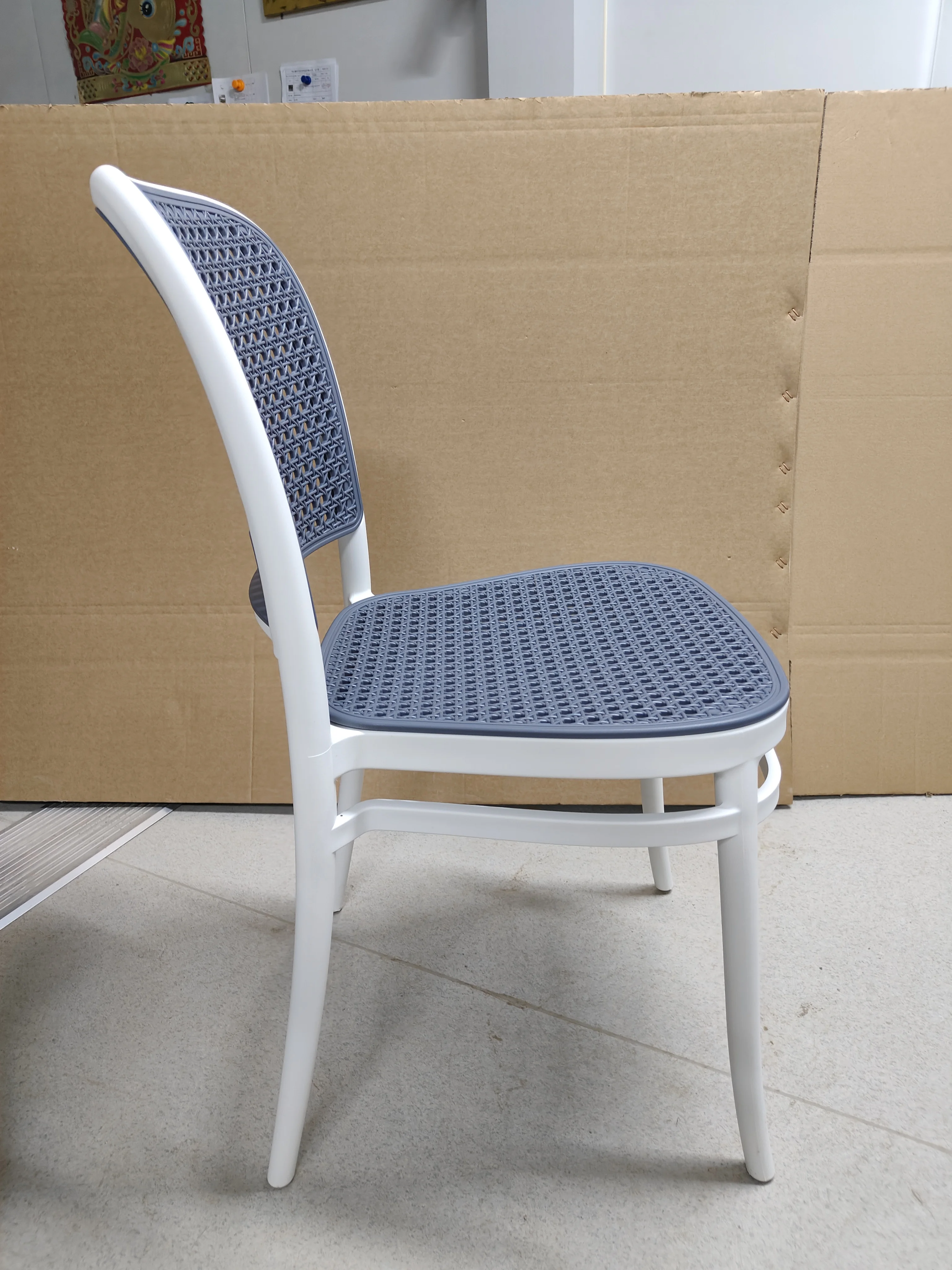 China wholesale Modern Rattan design plastic Chair Solid Dining Chair Sillas De Plasticas Stackable Pp Cafe chair