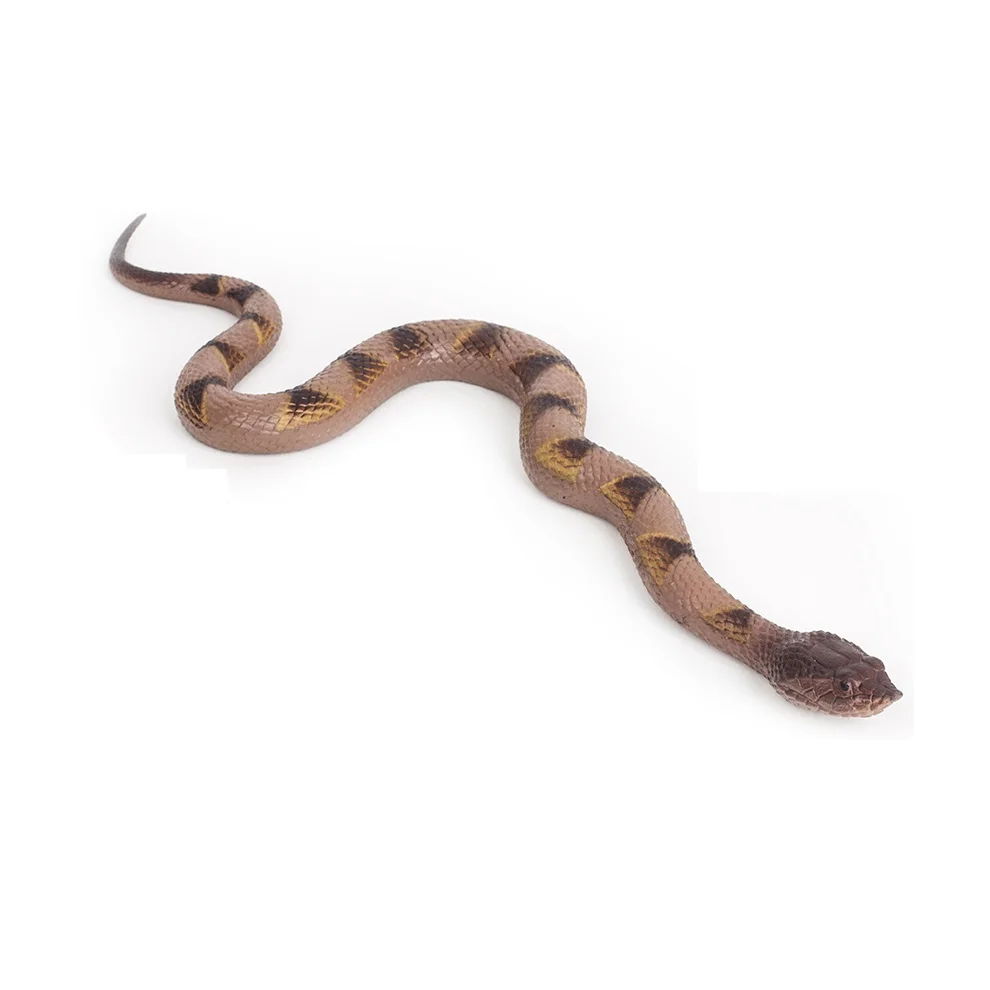61CM Length Simulated Green Color Plastic TPR Welcome Custom Water Snake Toys For Wholesale