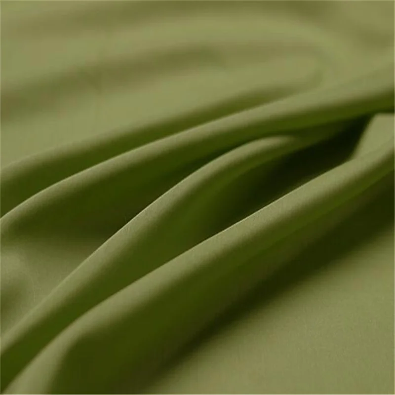 Factory Wholesale 9 mm High Quality Plain Dyed Solid Standard Blend Silk Cotton Fabric for Lining