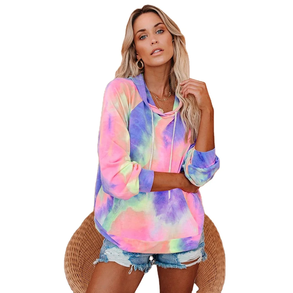 
 Женские толстовки оверсайз с длинным рукавом и поясом  