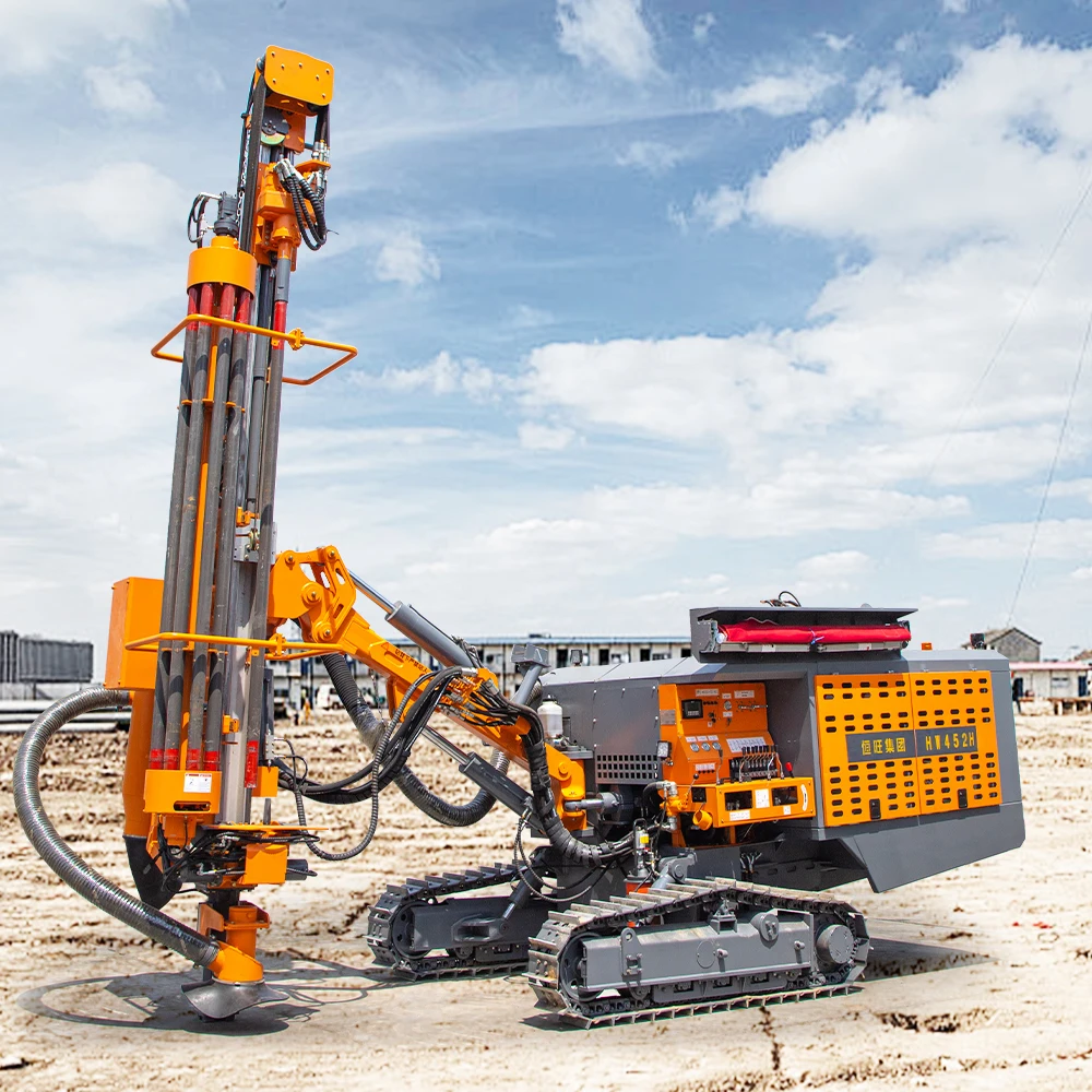 2024 Hengwang HW-452H Crawler Mounted Blast Hole Drill Rig for Mining Dth Drilling Machine