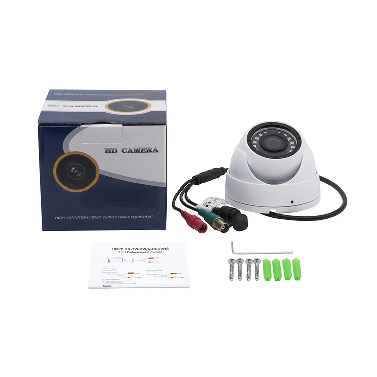 4in1 2MP/5MP/8MP Fixed Lens Weather-Proof IR Remote OSD Eyeball Dome HD Analog Surveillance Camera