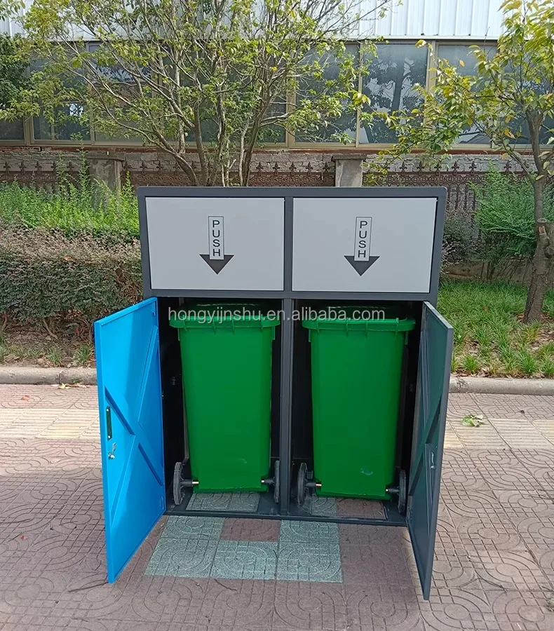 Customized logo school dust bins Garbage Can Box Recycle Waste Bin Large Waste Basket