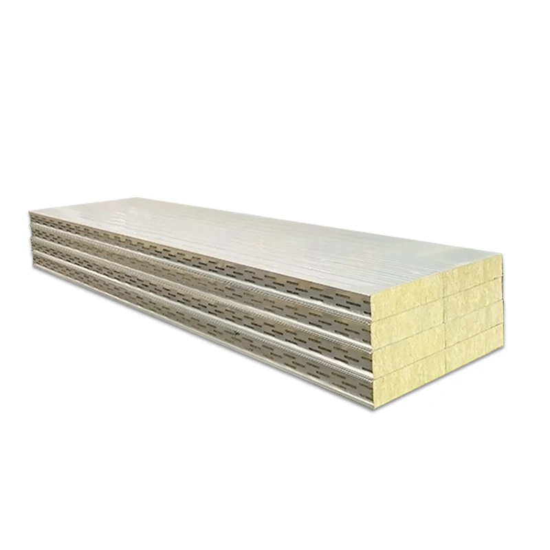 High thermal insulation fire proof rock wool sandwich panel used for kilns