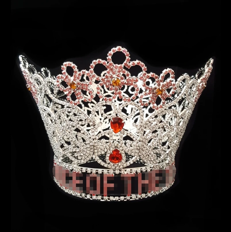 Full Round Miss World Queen Pageant Crown