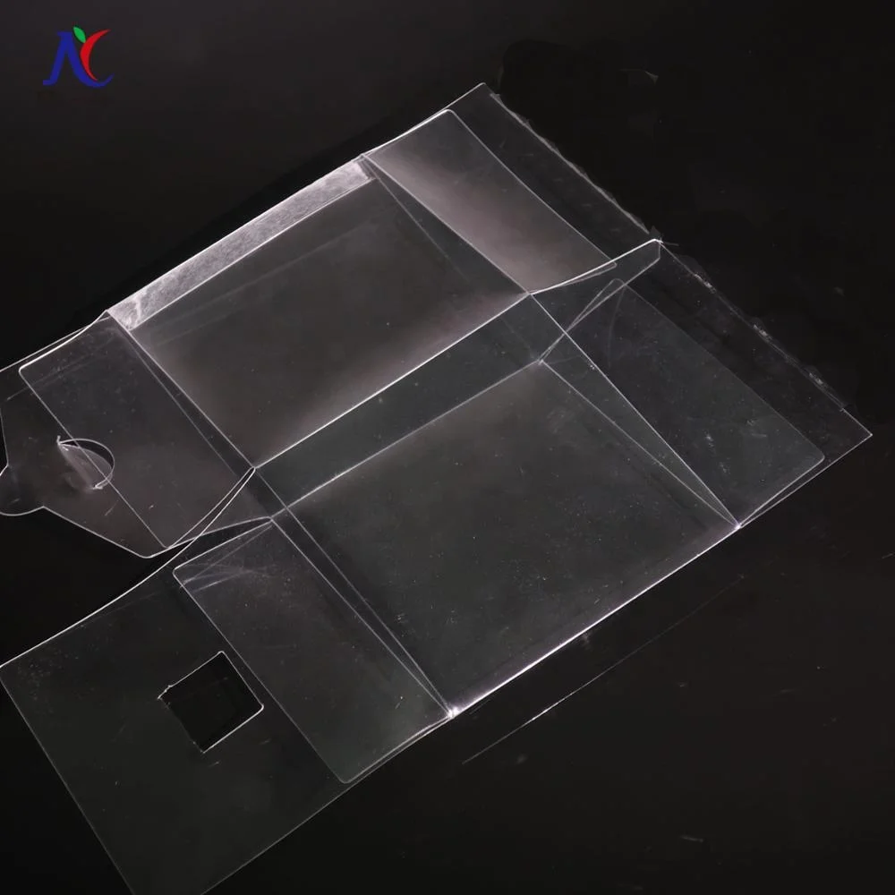 Custom Wholesale PVC  Pop Protectors Clear Transparent Window Folding Gift Toy Packaging Boxes With Handle