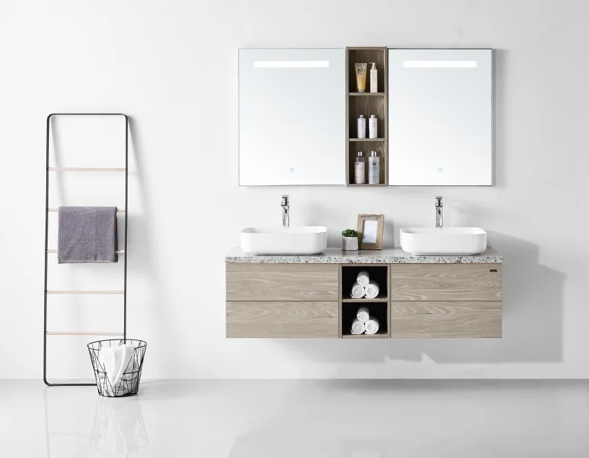 new model 35.5 inch bathroom vanity with big size medicine cabinet
