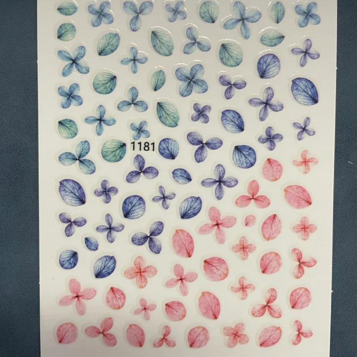 Sticker for nail art decoration uv gel nail stickers luxury 3D line stickers for nail art