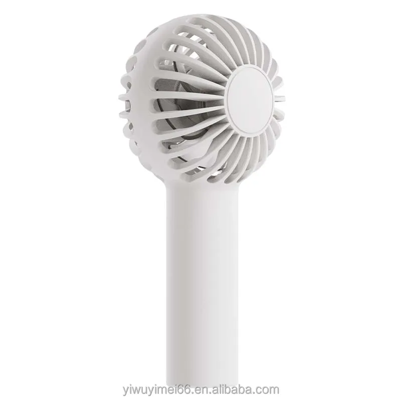 USB Rechargeable Mini Portable Powerful Handheld Fan Cute Design 3 Speed Personal Small Desk Fan with Base Lightweight Makeup