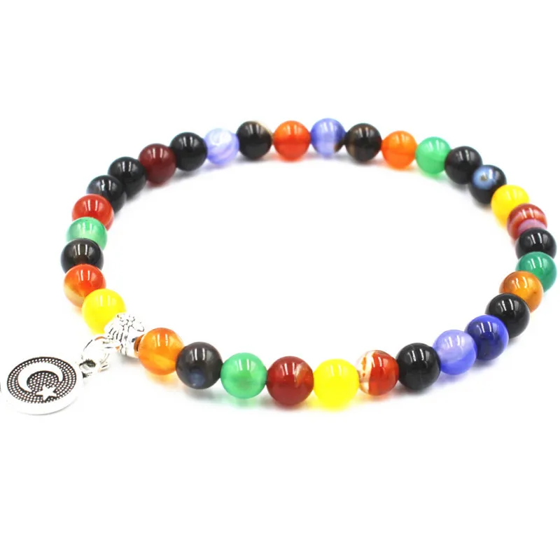 Tasbih Jewelry 33pcs 6mm Agate Elastic String Bracelets Muslim Islamic Rosary Prayer Beads Bracelet Necklace EID Rosary Gift