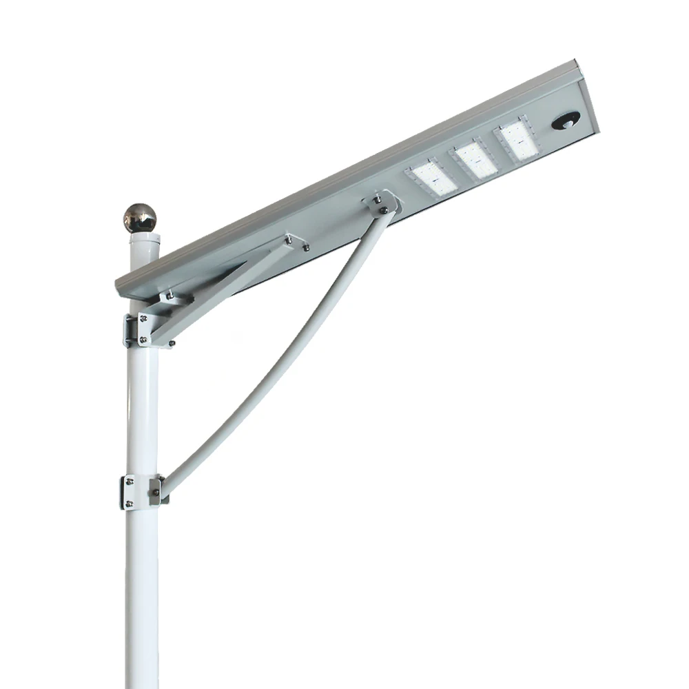 Shenzhen new model delicate appearance pir sensor outdoor stand alone all in one haighway solar street light road lamp component