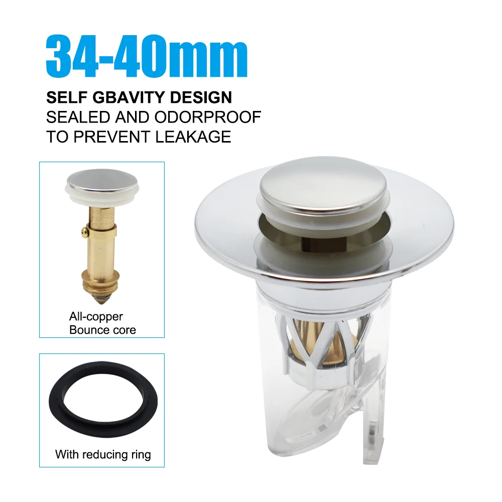 Pop-up core wash basin sink Drainage Strainer Bath Stopper Clog Sink Drain Pop Up Sink Stopper