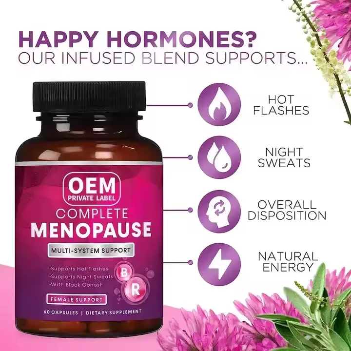OEM private label capsules menopause supplement tablet pills softgels healthcare supplements for women