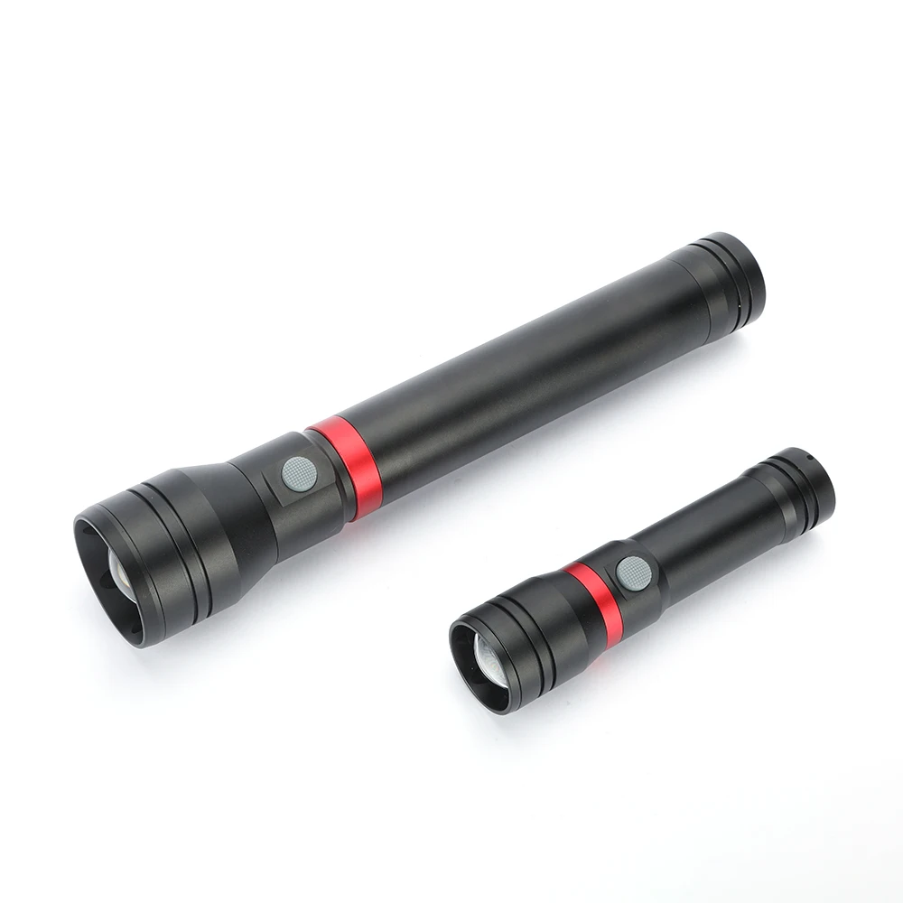 High power OEM factor portable dry battery LED aluminium flashlight for outdoor