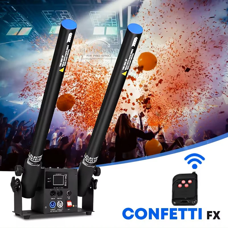 Машина для изготовления конфетти с двойной головкой DMX512