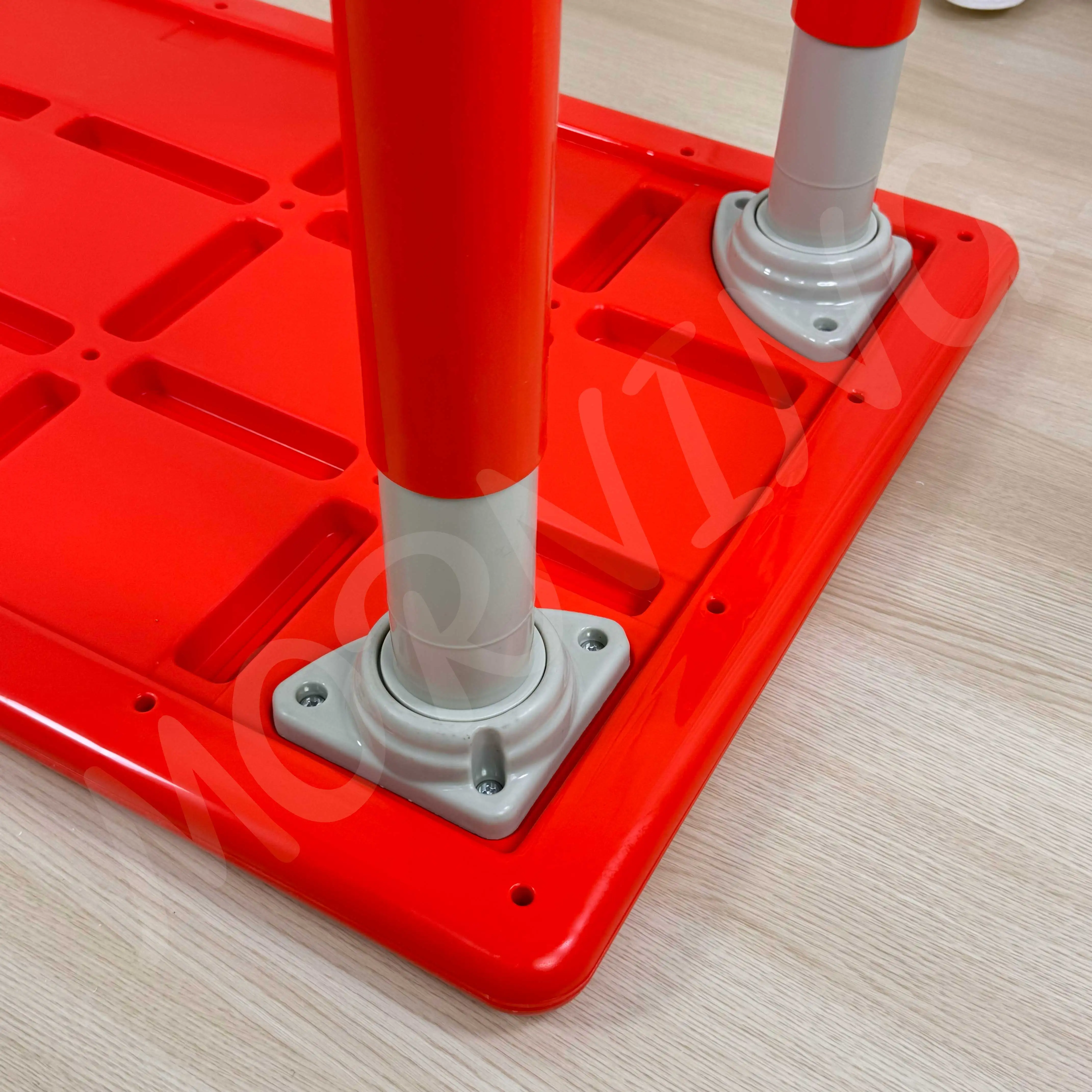 Best Selling Customized Size Plastic Rectangle Table With Lifftting Leg and school chair For Kindergarten Daycare Dining