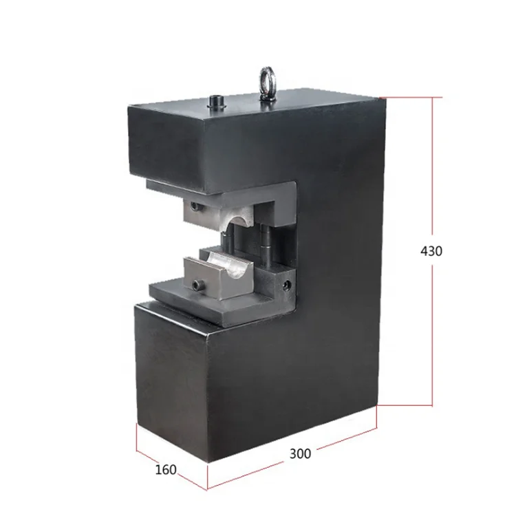 Hydraulic wire rope sleeve press