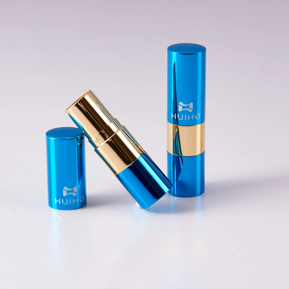 HUIHO new beauty design 12.1mm lipstick containers custom logo tube empty cosmetic packaging lipstick tube